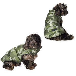 Hotel Doggy Perfect Puffer Dog Jacket Large 24-26" Chest Camo Coat NWT